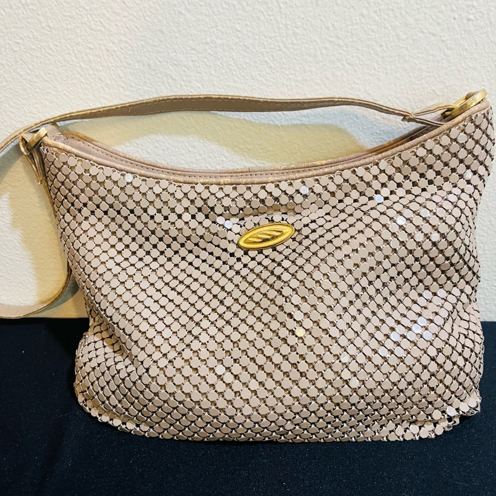 BUNDLE Whiting & Davis Red Bag & Taupe Bag both are metal mesh versatile bags - Picture 10 of 14